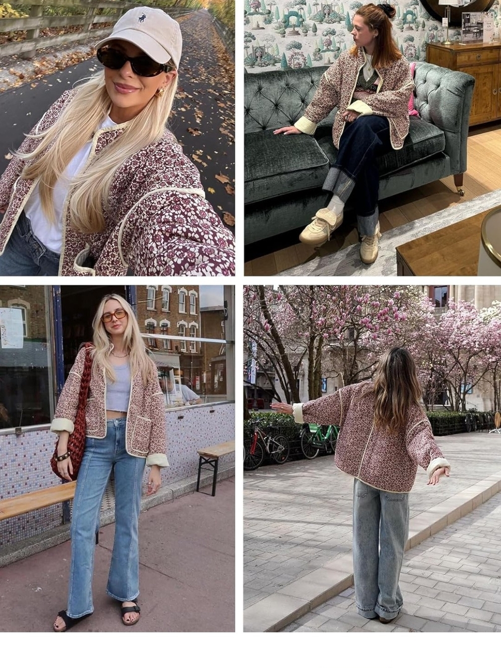 Quilted Floral Jacket